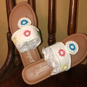 Palms Girls flip flops size 2M